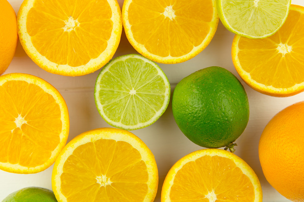 清新简洁水果背景图片