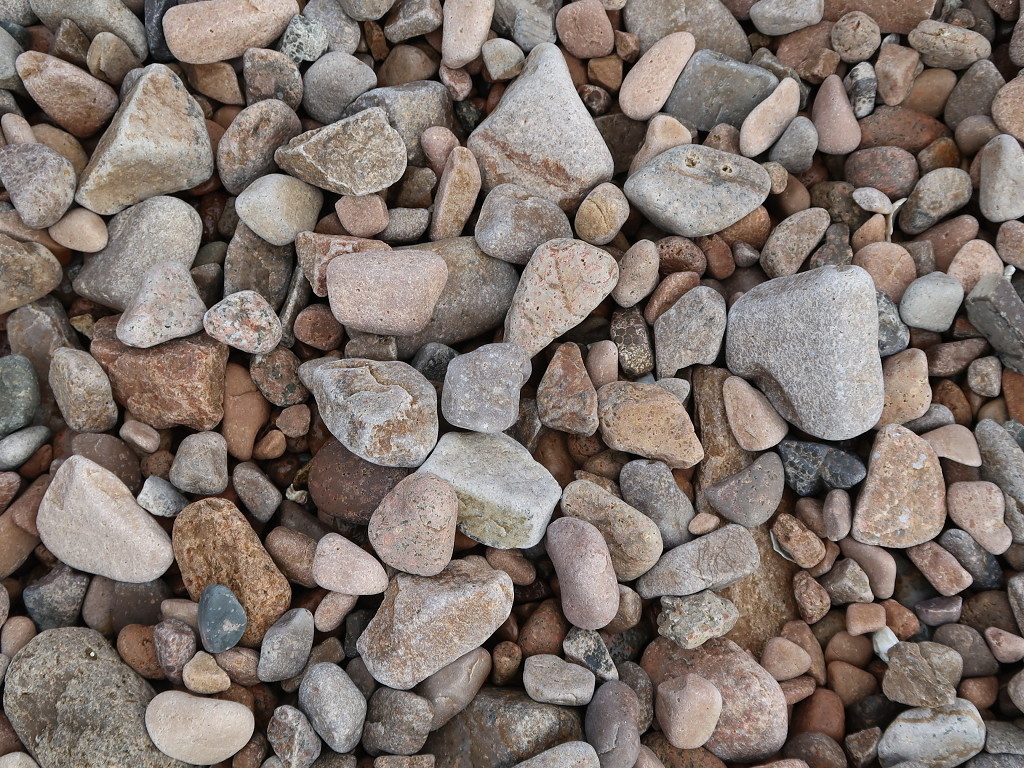 海边鹅卵石石头青岛海边旅游JPG素材