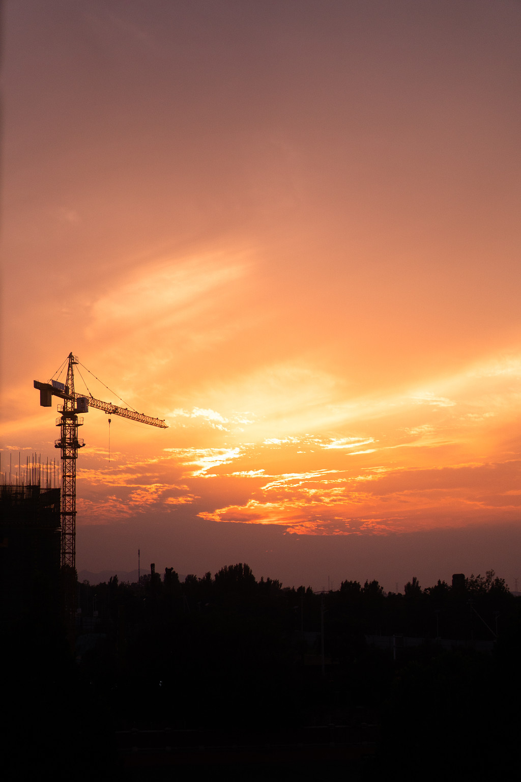 落日与晚霞 落日余晖 火烧云晚霞