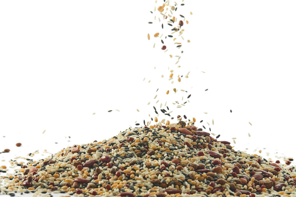 粮食白底实拍五谷杂粮八宝粥配图谷物谷物丰收节