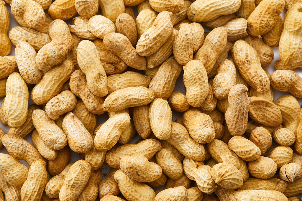 粮食实拍特写花生配图谷物