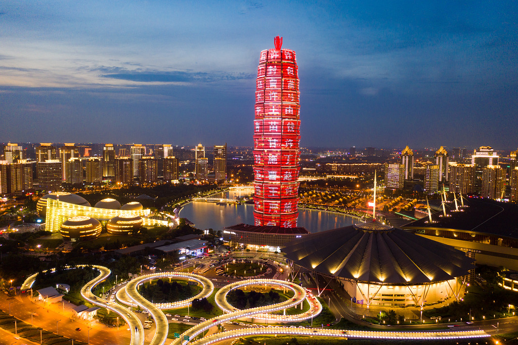 CBD立交桥 会展中心与立交桥 金水立交桥