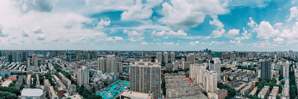 建筑远景图 郑州最美城市全景 建筑全景图