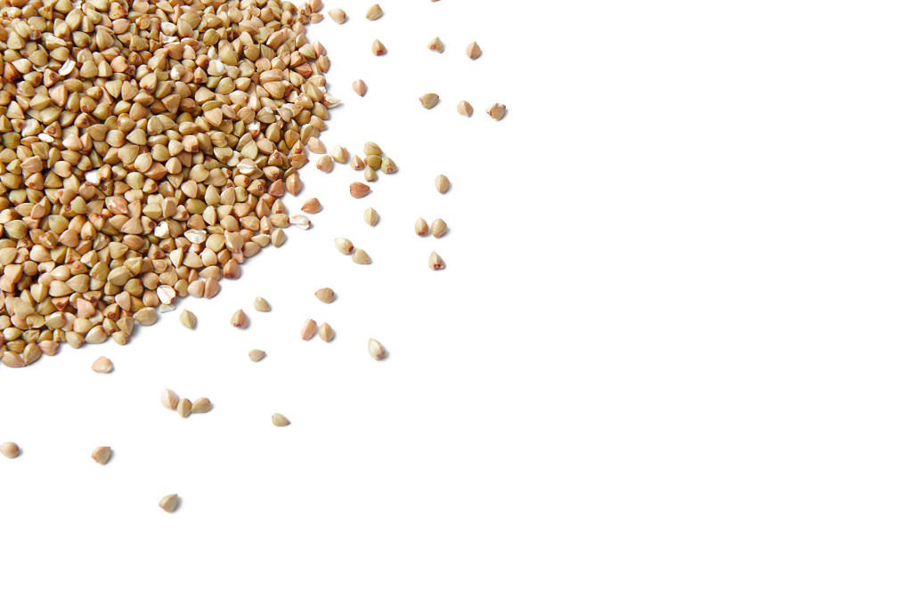 白底粮食荞麦荞麦仁一堆荞麦仁荞麦堆谷物
