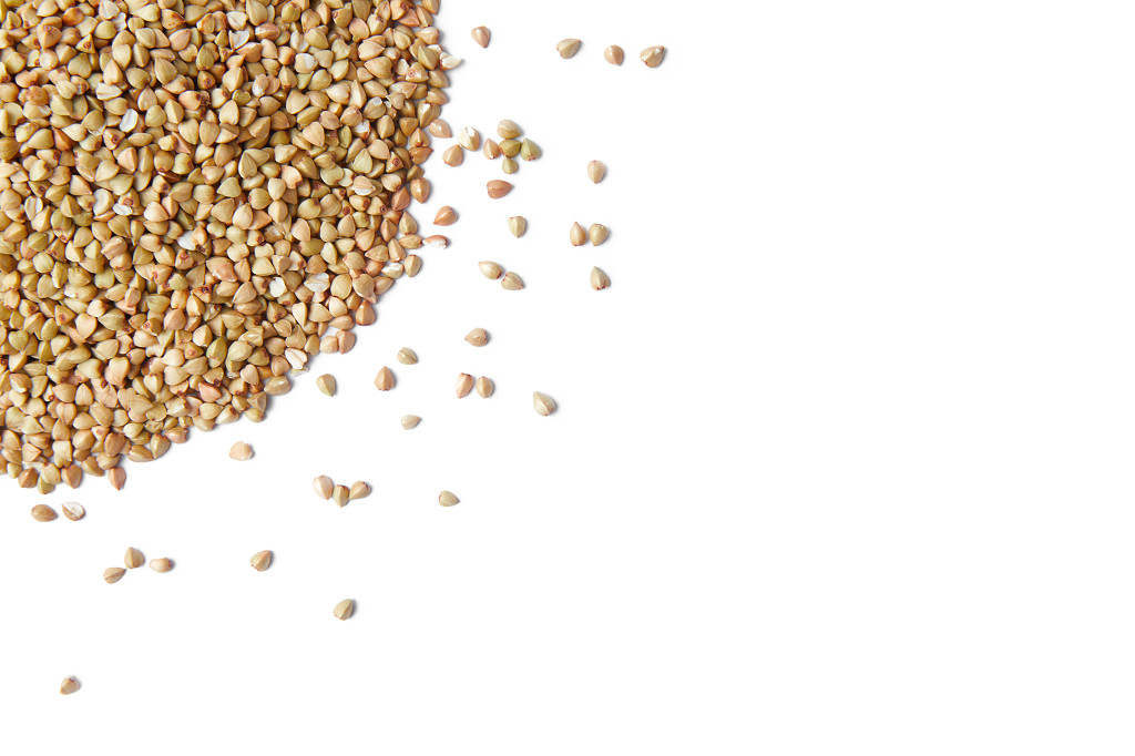 白底粮食荞麦荞麦仁一堆荞麦仁荞麦堆谷物