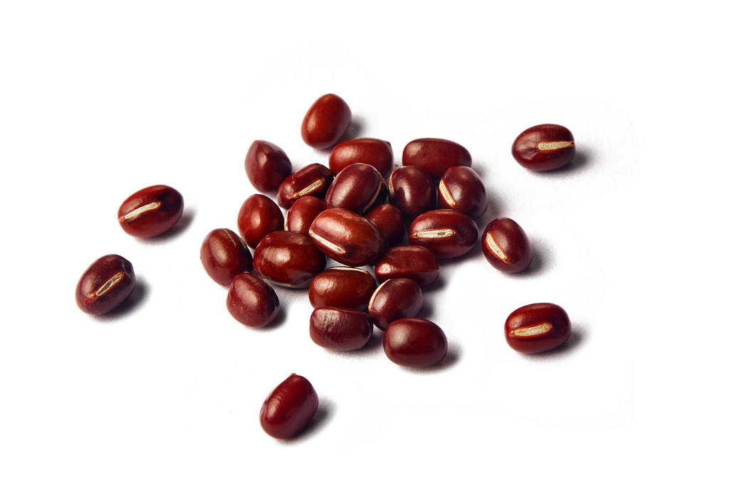 白底粮食豆子红豆一堆红豆珍爱粮食珍惜粮食粮食安全