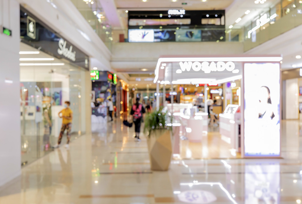 商场门店商场店铺商场内景室内商场