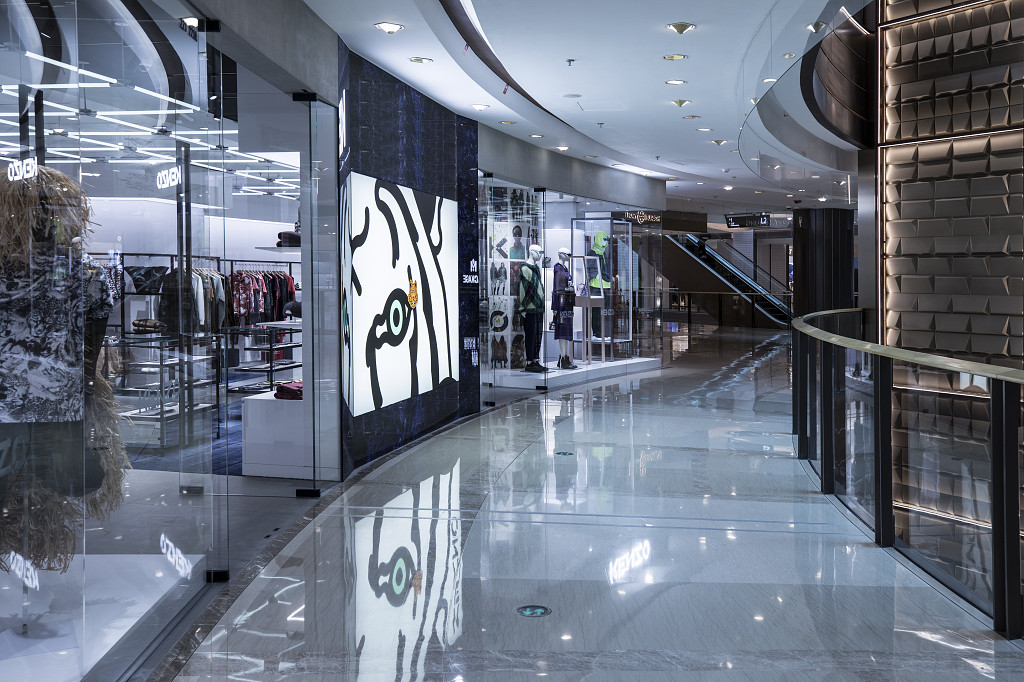 商场内景商场走廊商场扶梯大空间画面