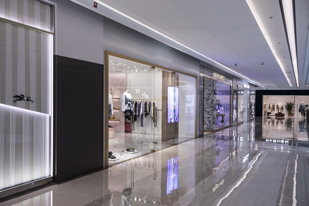 商场内景商场走廊大空间画面商场门店