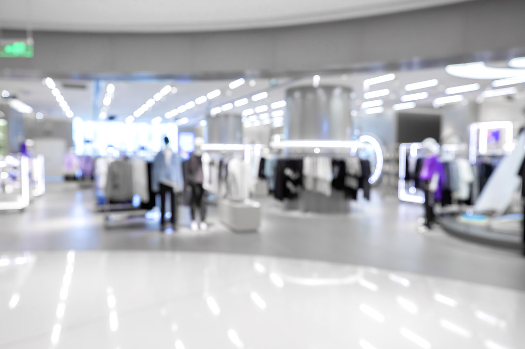 模糊画面店铺特写单独店铺特写服装店特写