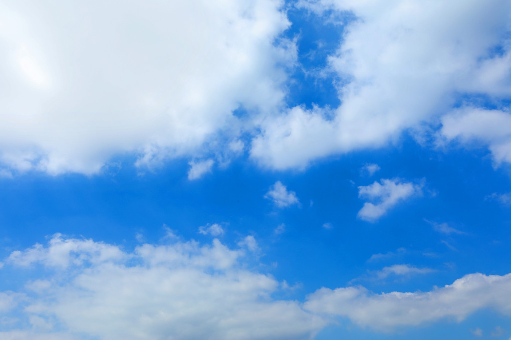 实拍蓝天白云云彩云朵天气好多云自然风光