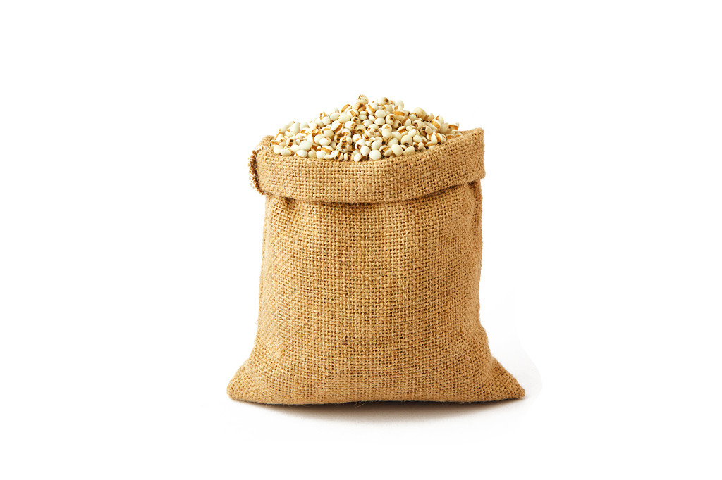 白底一包薏米米粒薏米一袋薏米