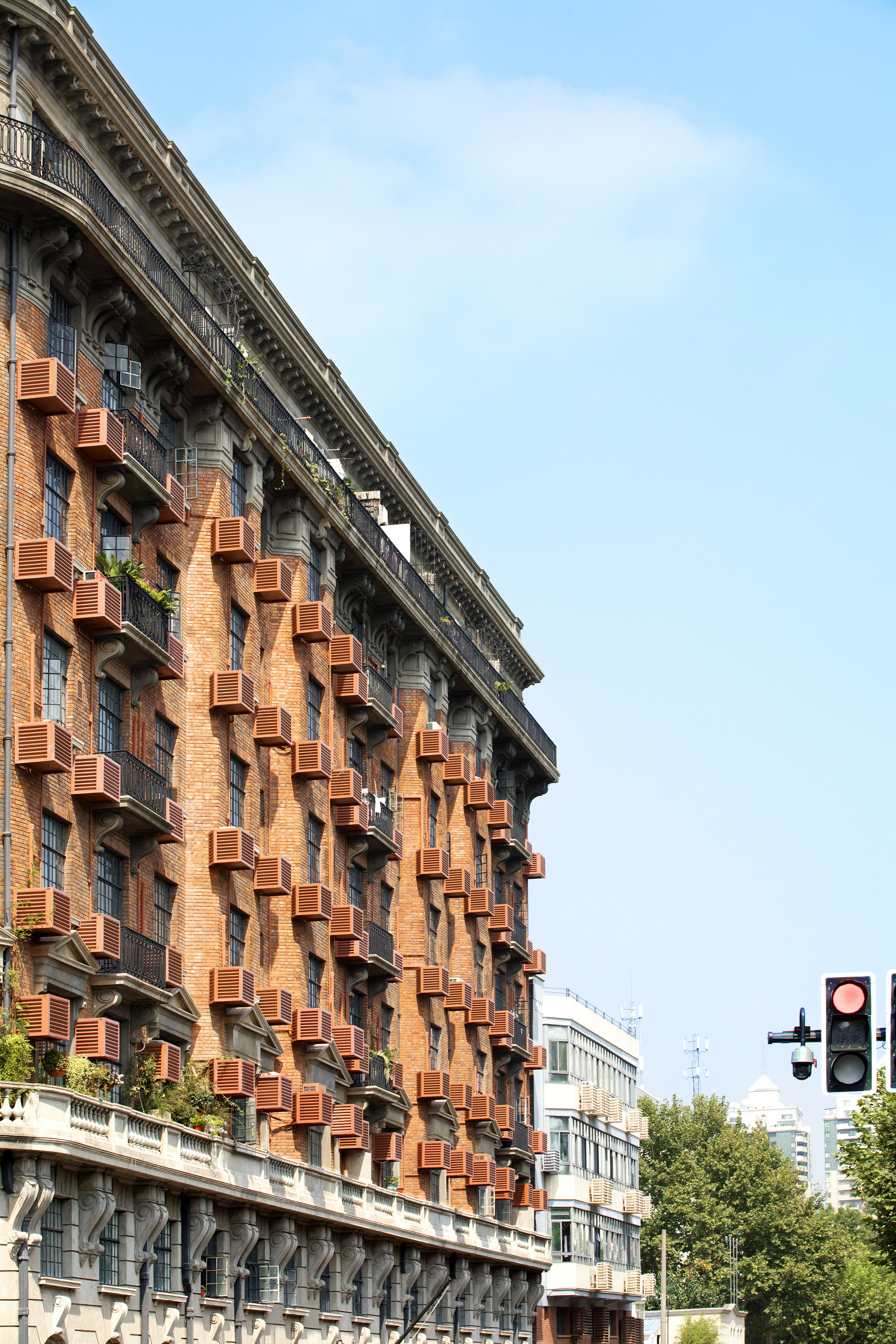 城市建筑街边房子街边楼房