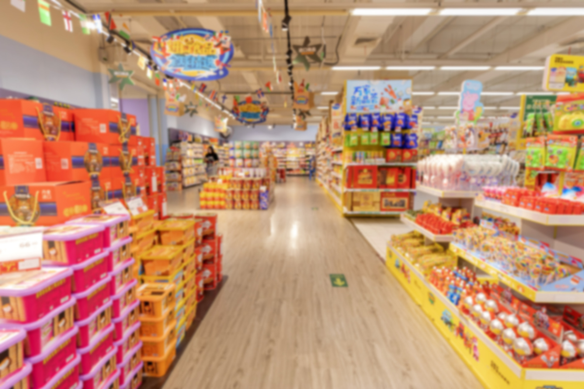 超市超市内景超市货架大空间画面