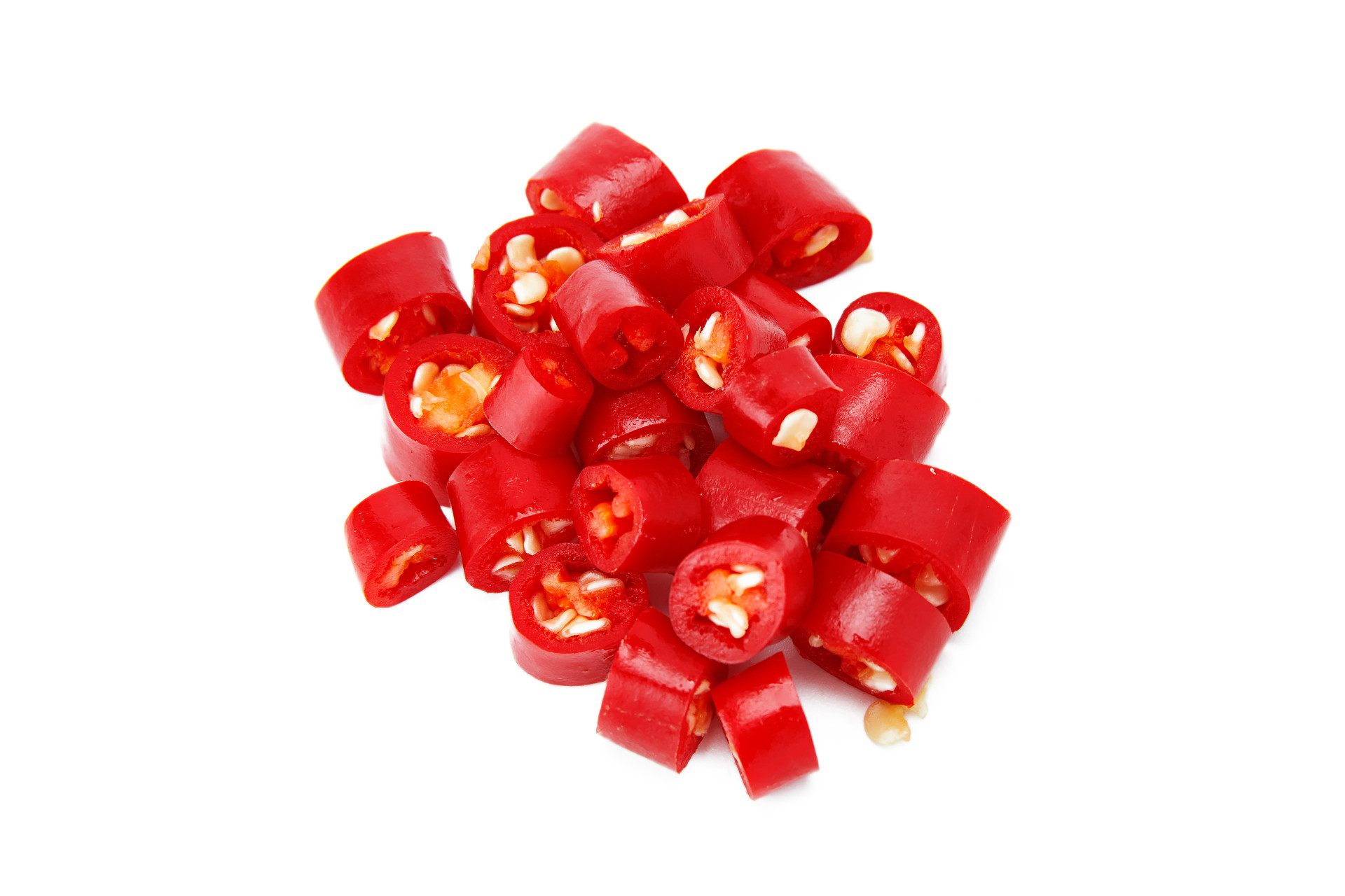 白底蔬菜辣椒尖椒红辣椒辣椒丁辣椒碎