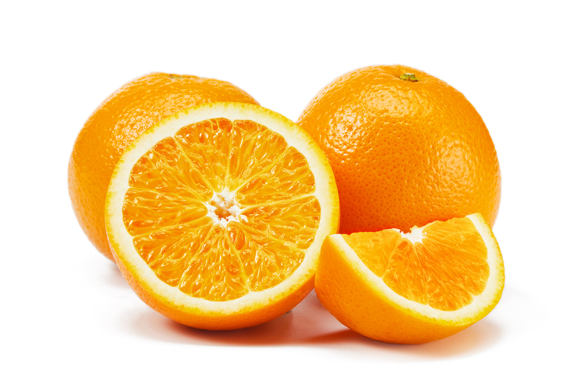 白底水果橙子切开橙子几个橙子新鲜水果美味水果