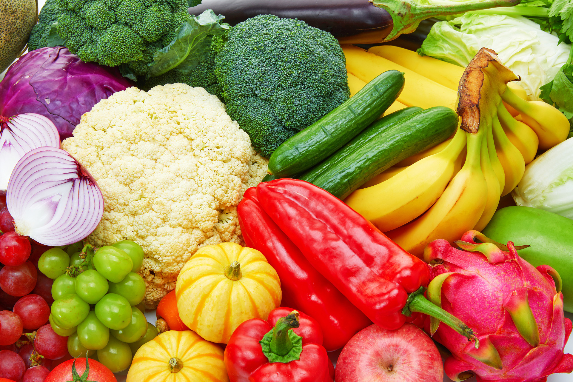 平铺果蔬组合蔬菜水果