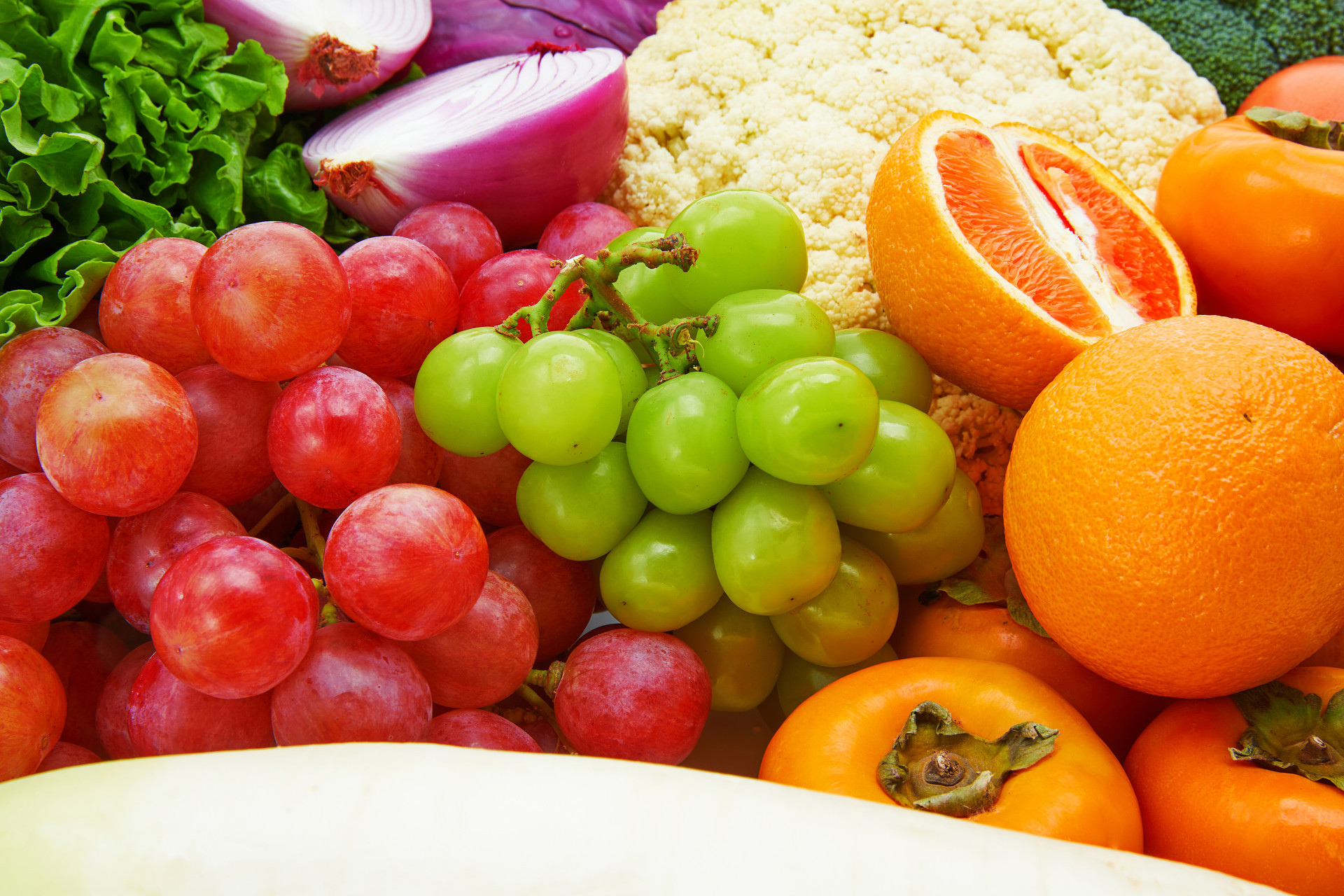 平铺果蔬组合蔬菜水果橙子