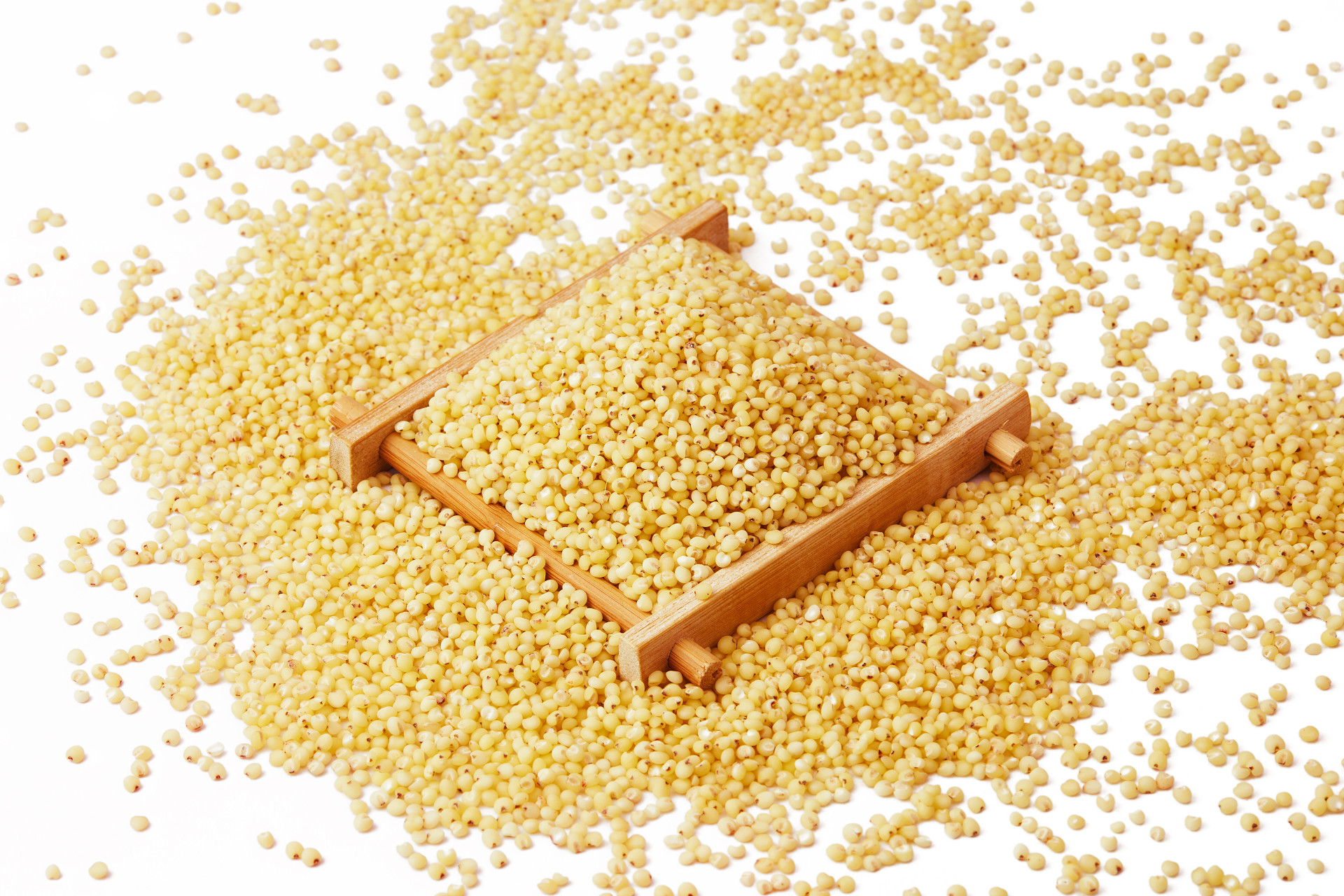 实拍平铺高粱米木盒高粱米一盒高粱米一盒粮食