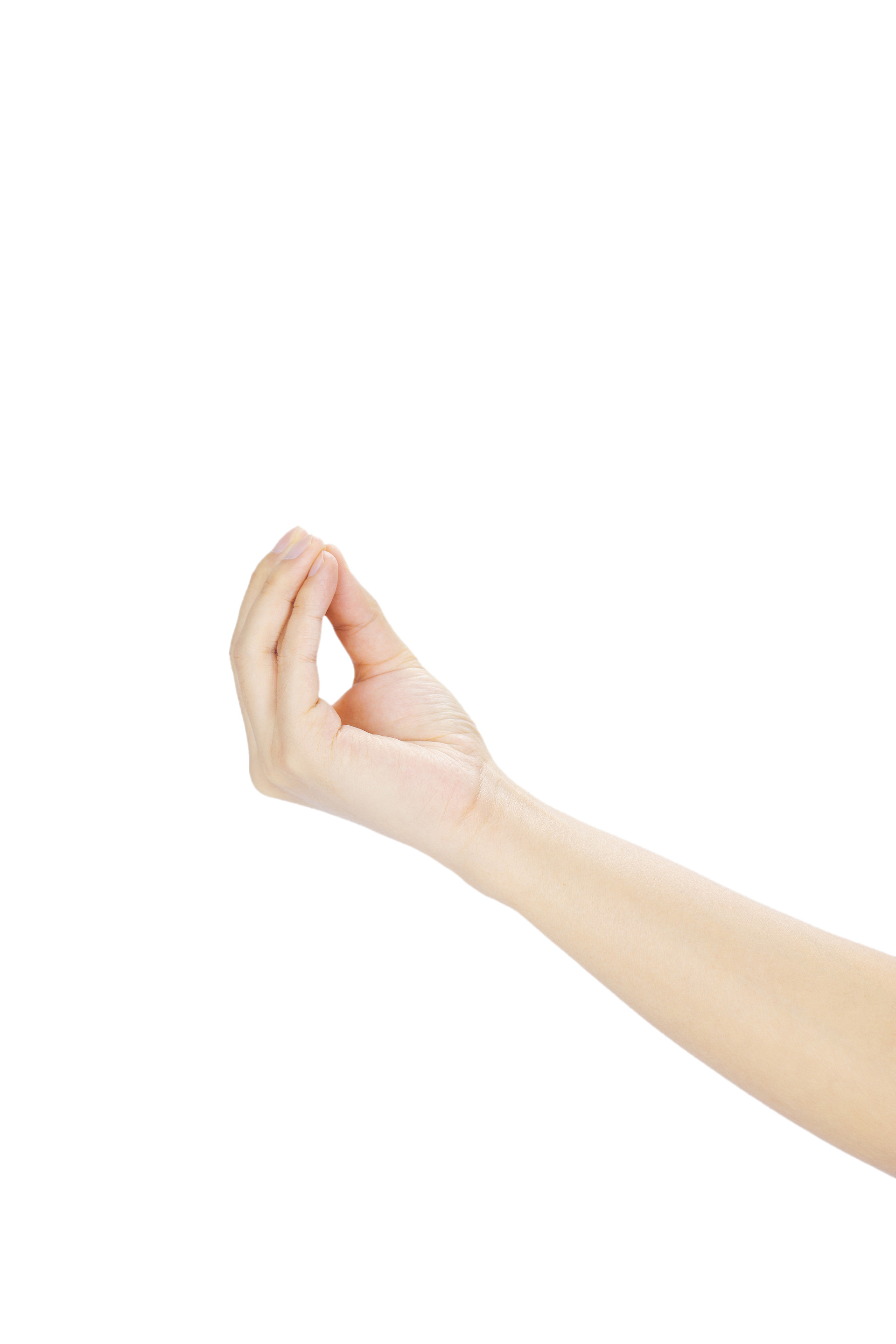 白底手势人物手势手指并拢