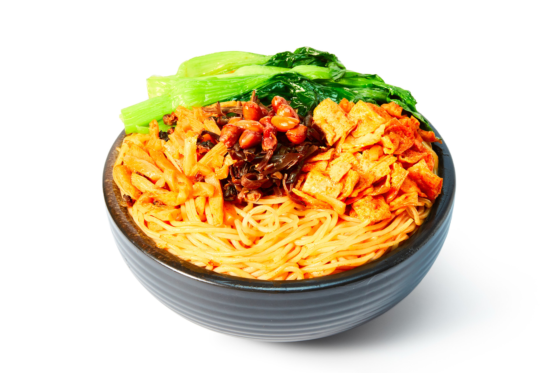 螺狮粉白底螺蛳粉一碗螺蛳粉酸笋青菜美食