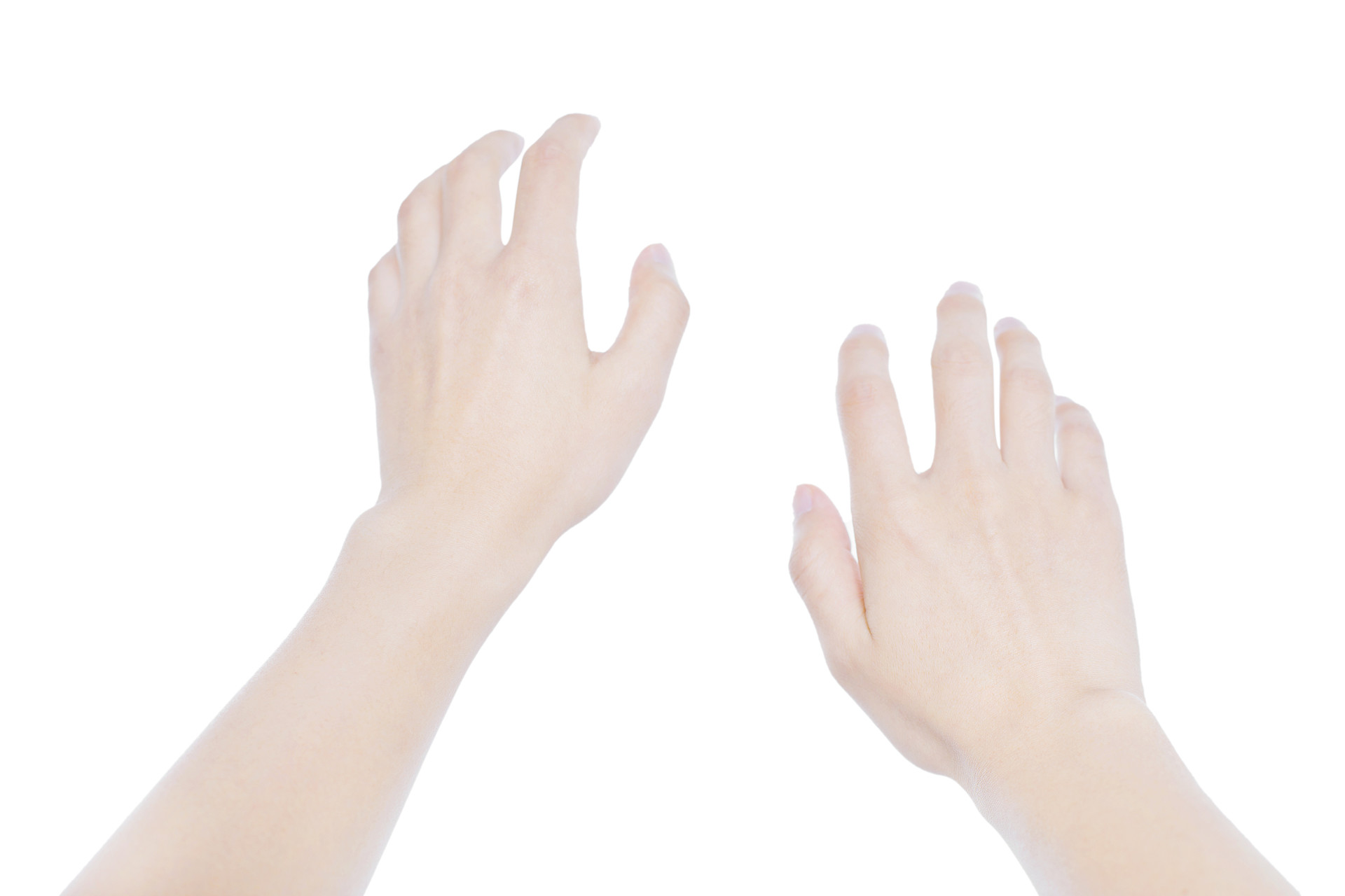 白底手势人物手势两只手两只手掌