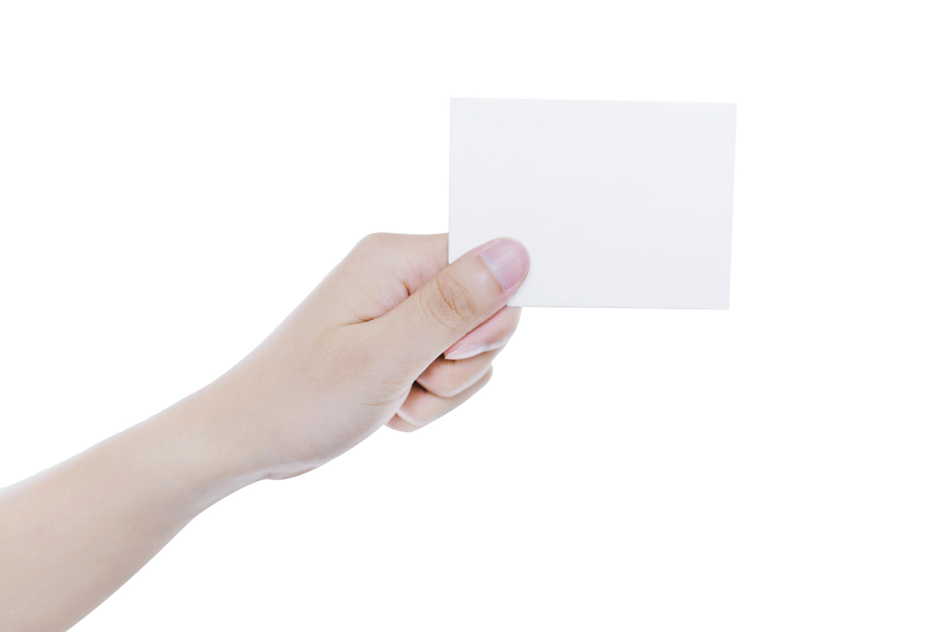 白底手势人物手势手拿白纸单手拿纸