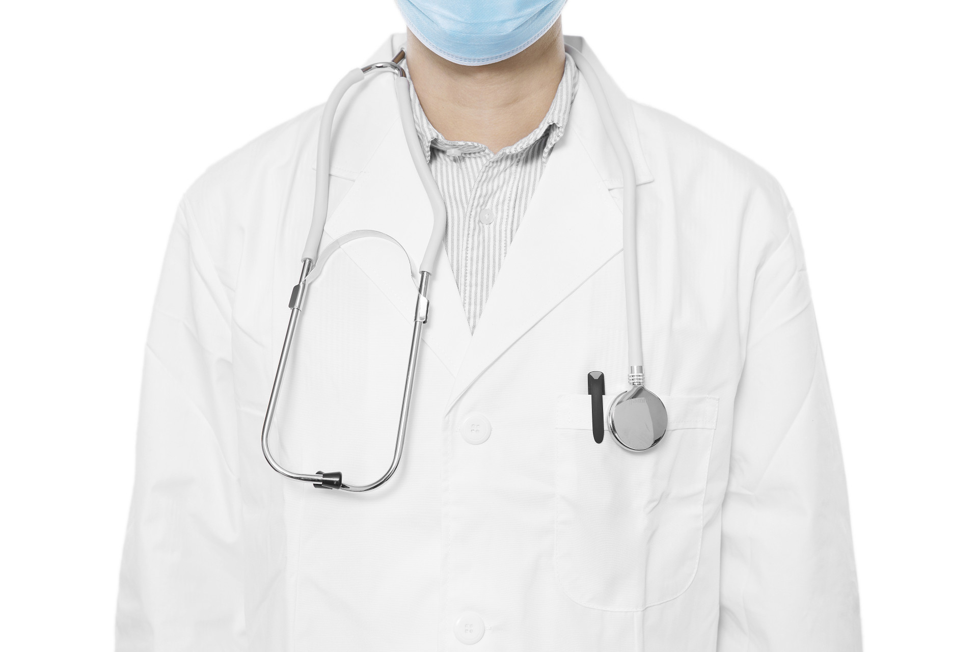 白底医务人员医护人员医生专家