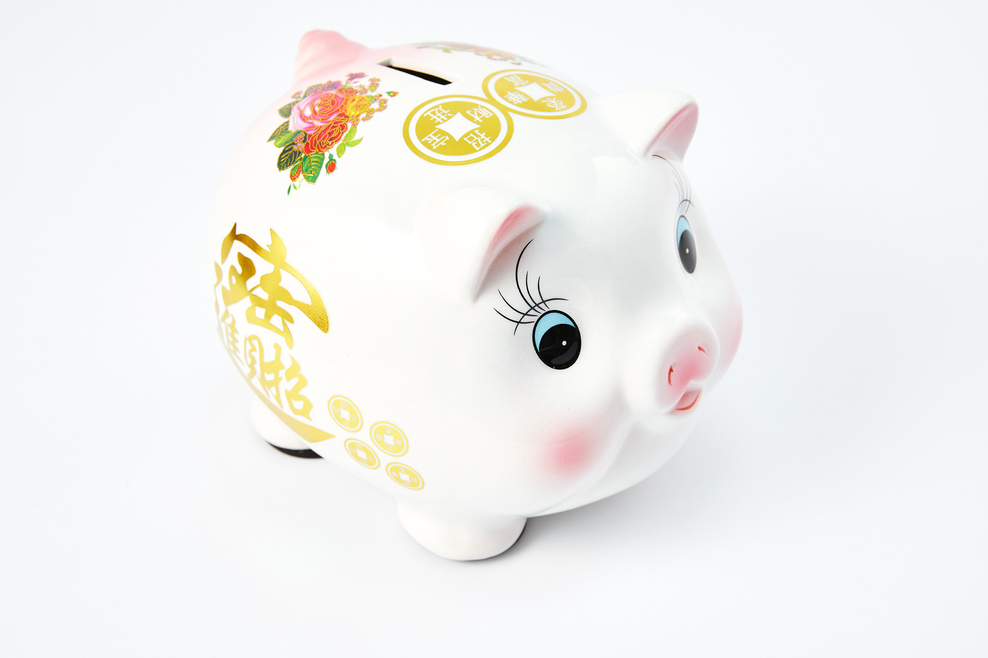 白底存钱罐小猪存钱罐攒钱存钱省钱储蓄