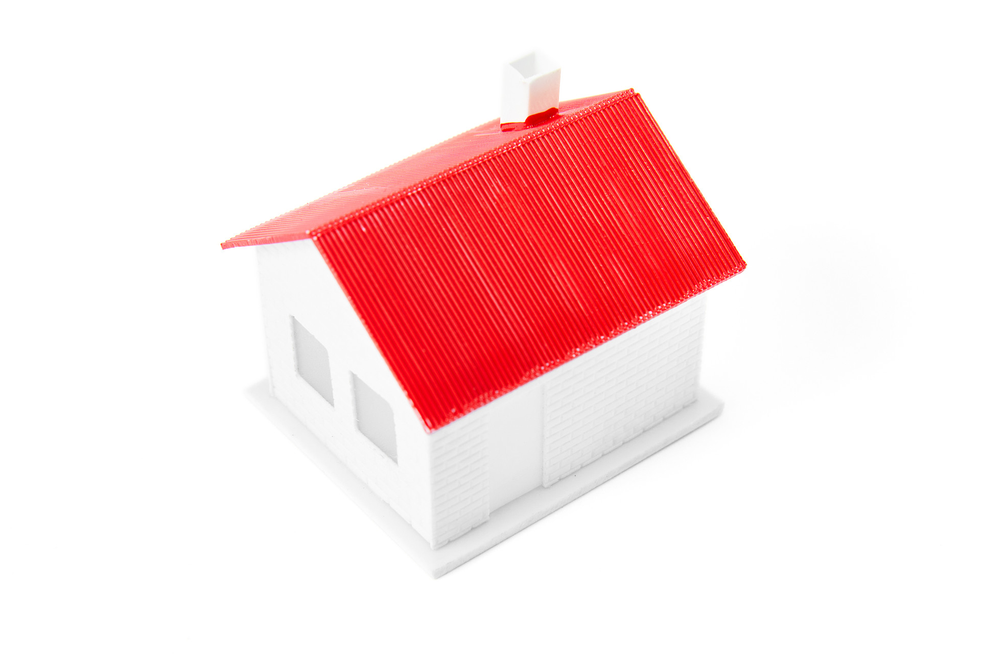 俯视图白底房子模型房产模型房地产金融经济