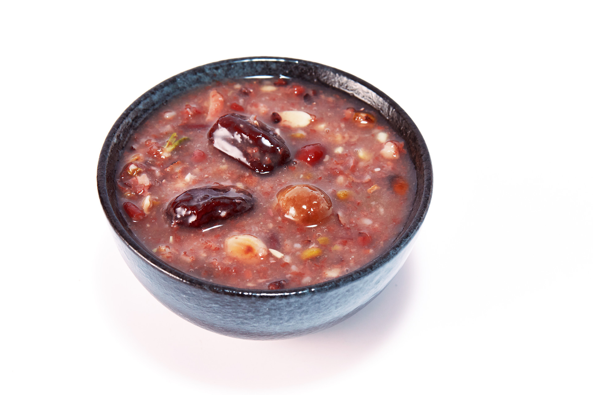 白底黑碗一碗腊八粥腊八节腊八粥八宝粥