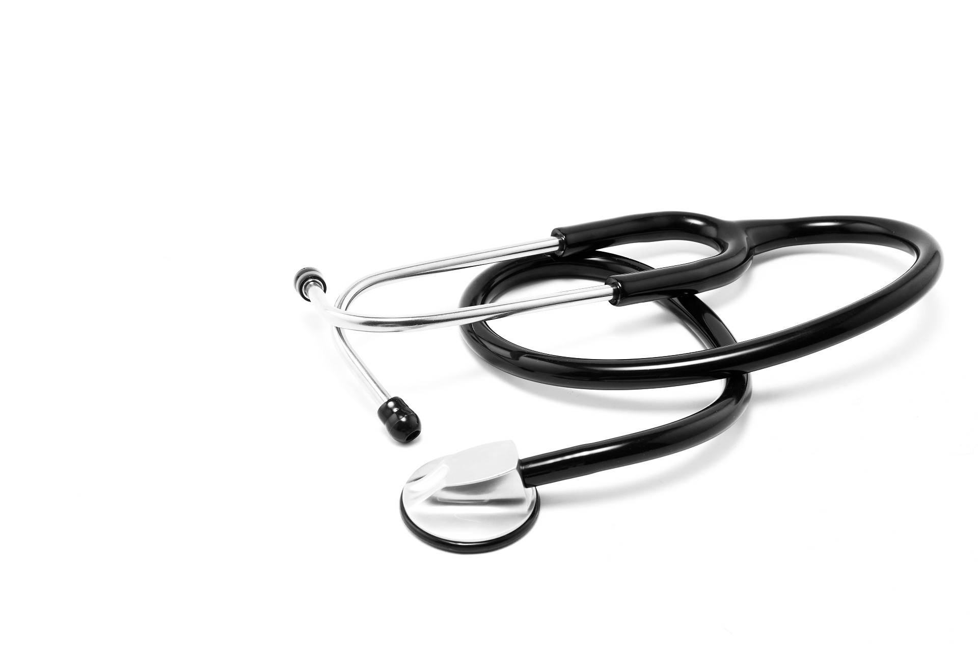 白底听诊器一副听诊器医疗器械医疗用品