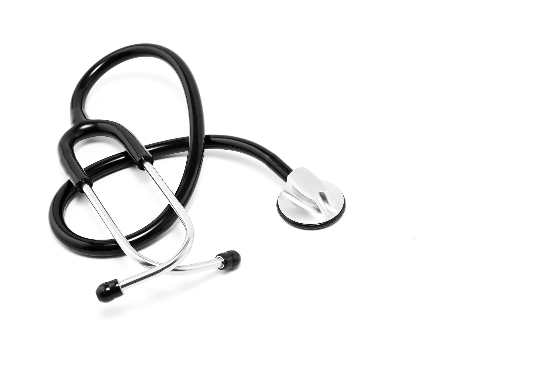 白底听诊器医疗器械医疗用品