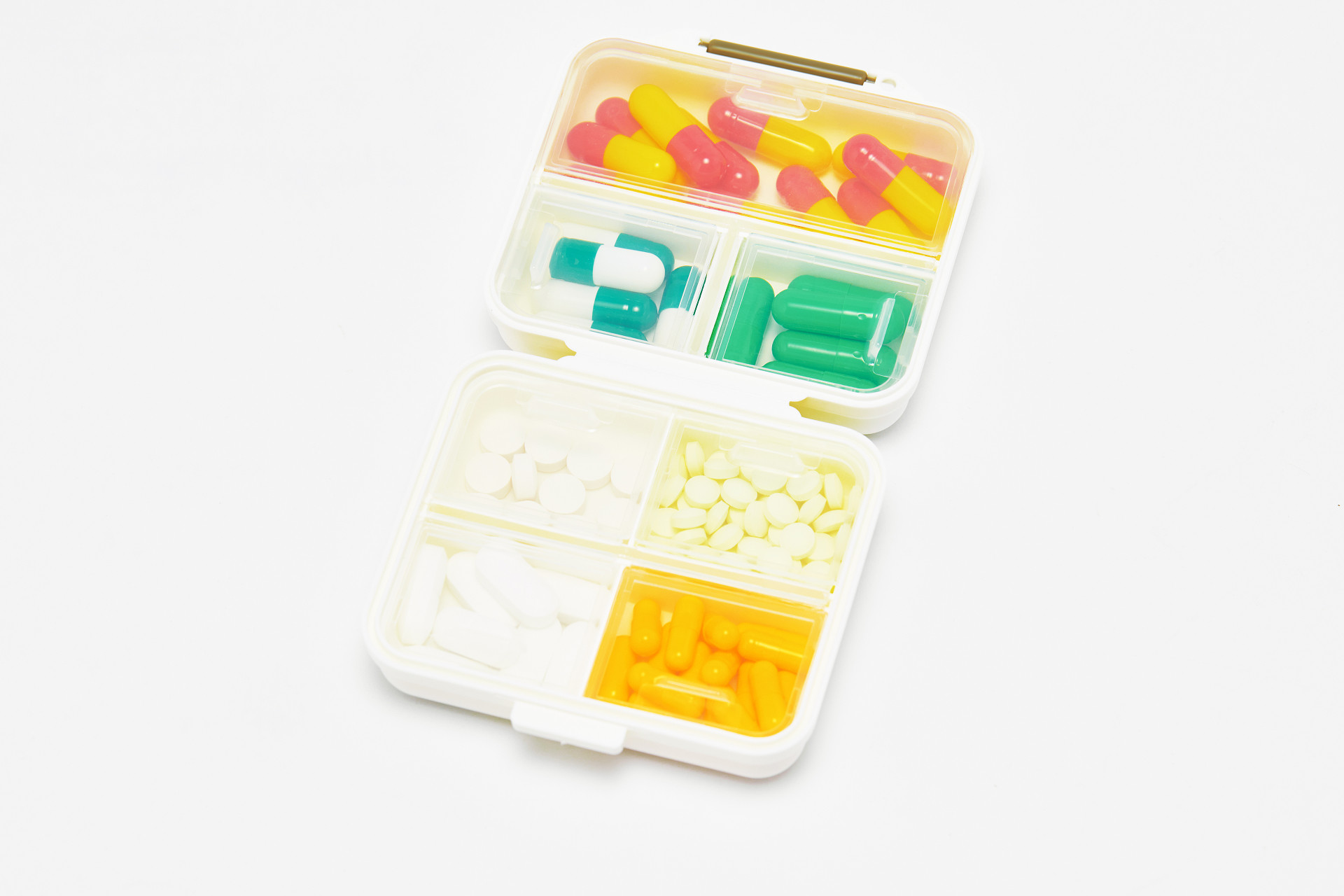 灰底药品胶囊药片药药品分类盒医药箱医疗用品