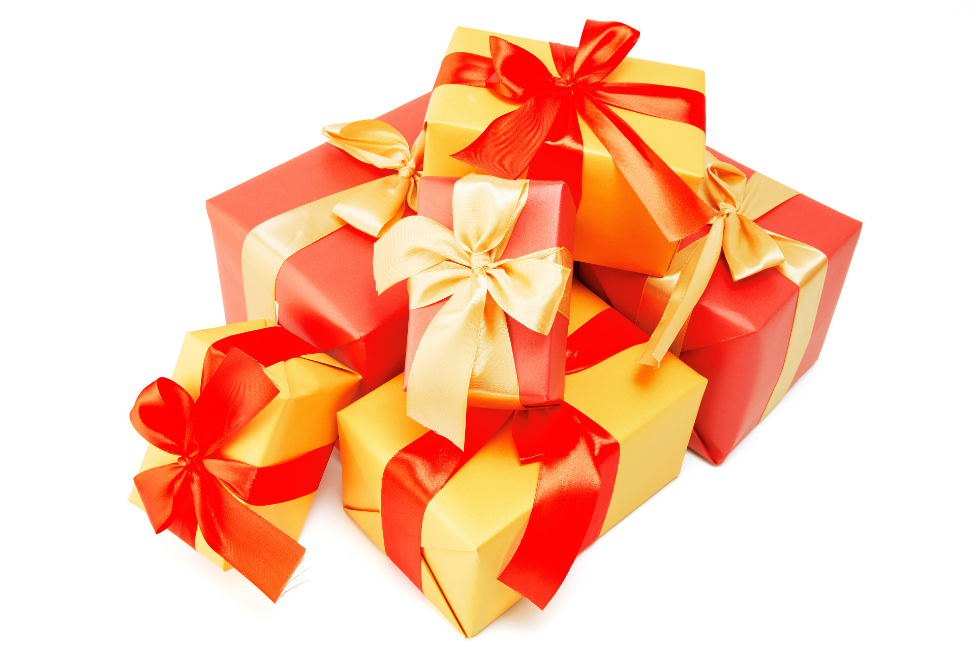 白底红色礼物盒礼品盒圣诞节圣诞元素