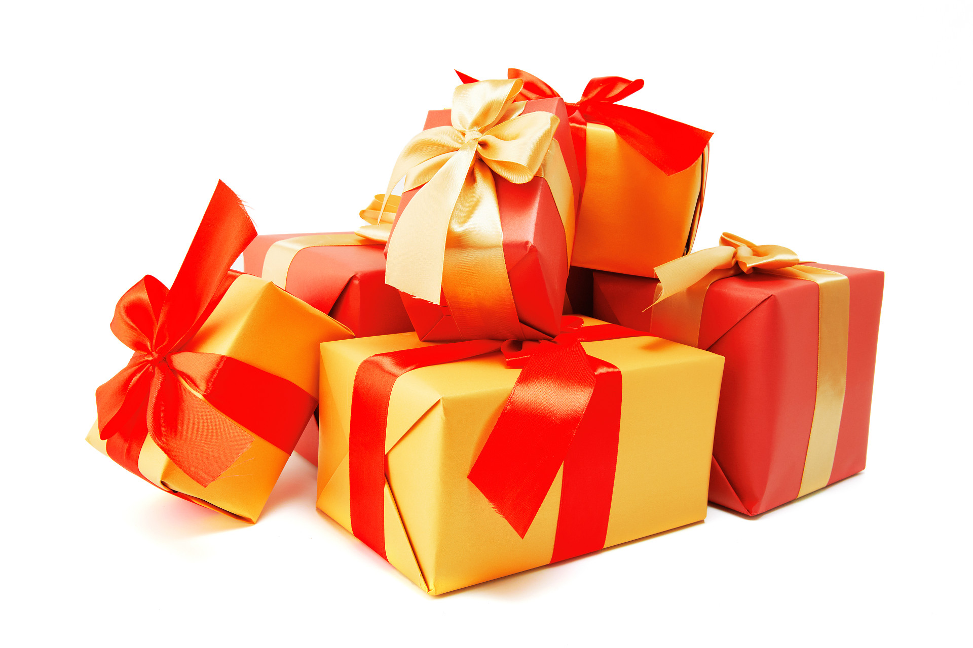 白底礼物盒礼品盒礼盒圣诞节圣诞元素