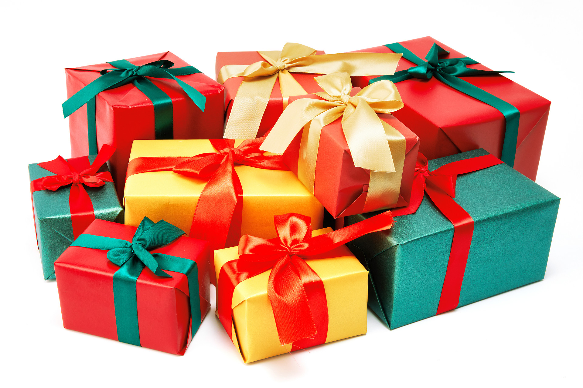 白底礼物盒礼品盒礼盒圣诞节圣诞元素