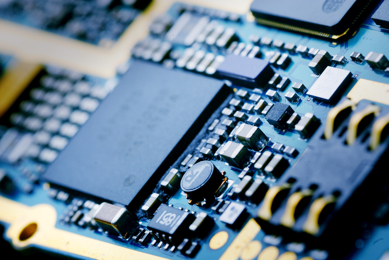 电子生物技术芯片特写