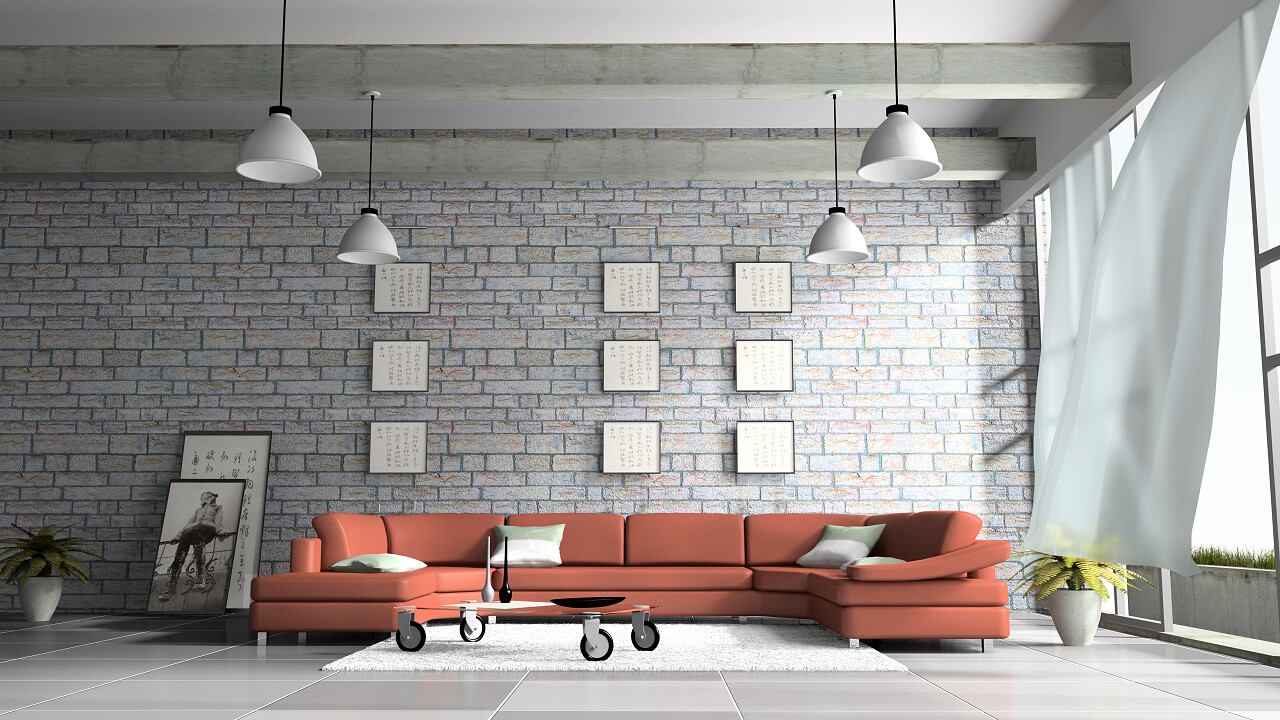 商务简约大气现代家居家居家装装修设计3d建模客厅室内设计