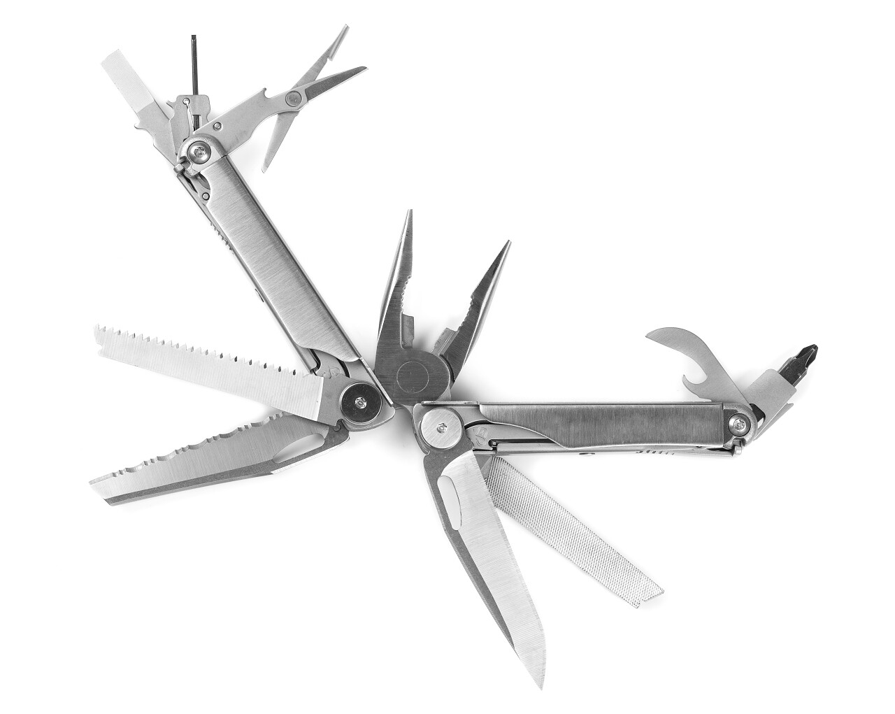 白色背景的一个多功能生活用品工具