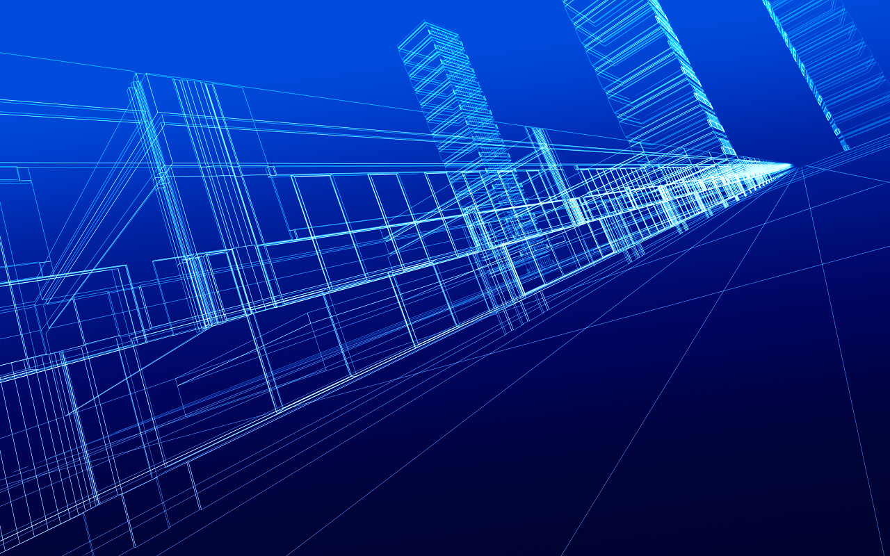 现代办公建筑的3d设计图纸