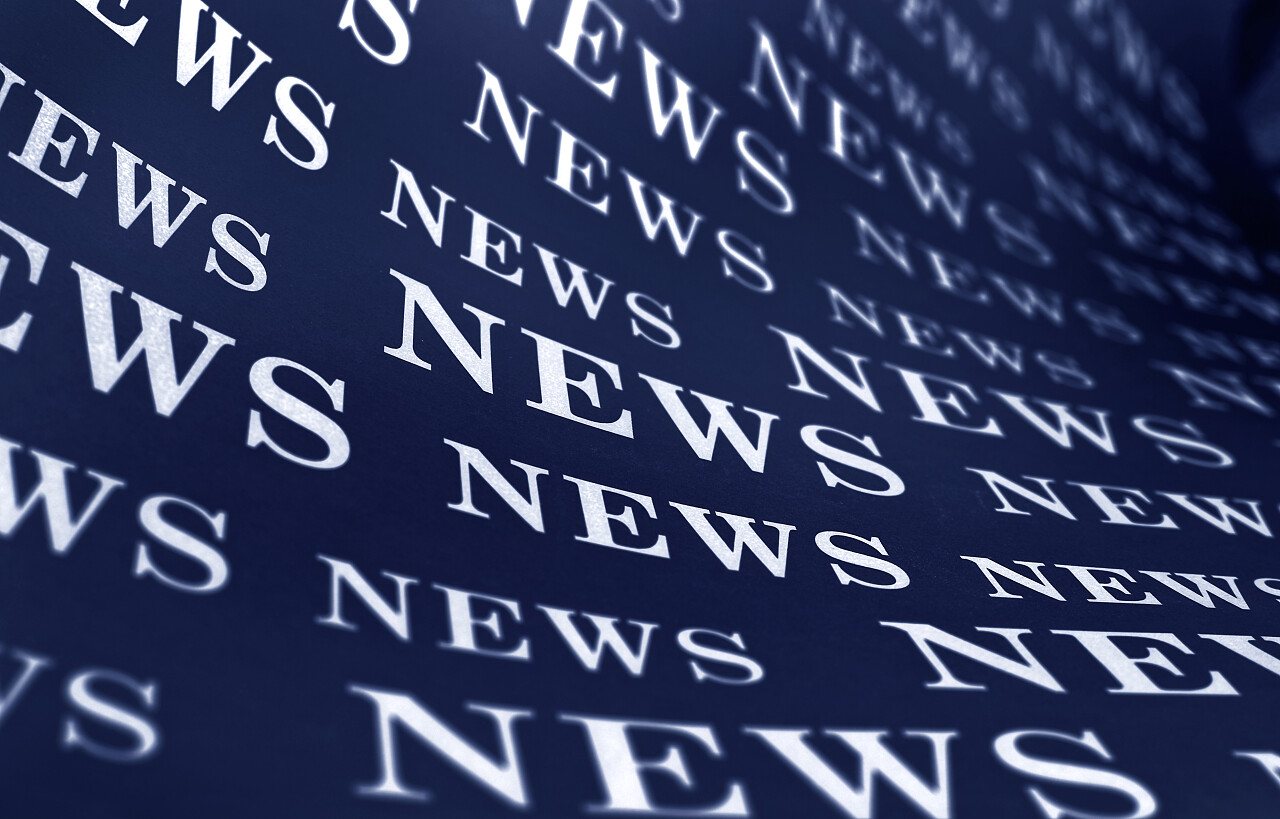 弯曲背景新闻背景英文字母英文新闻