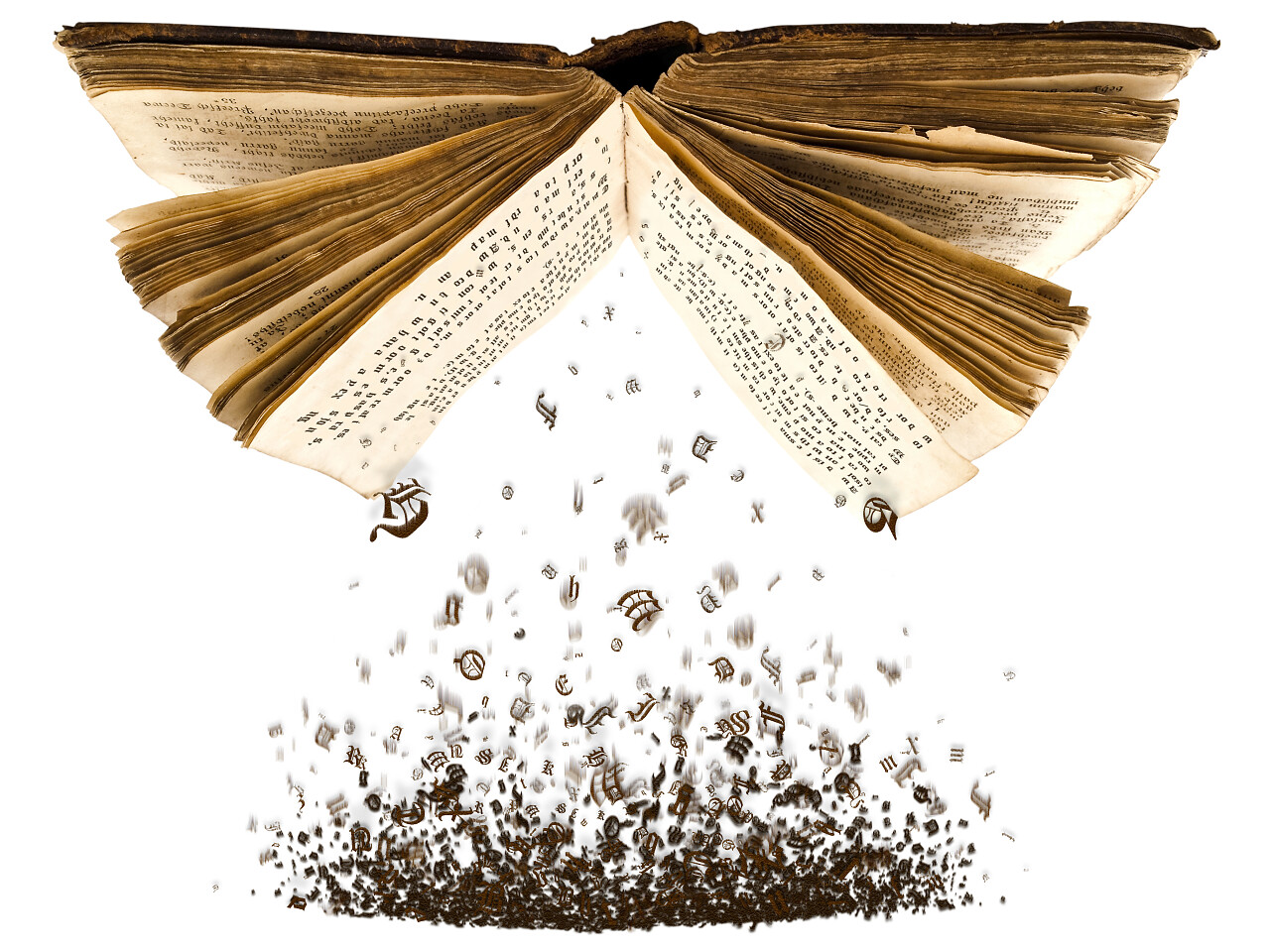 倒立书本倒立课本艺术跳出来的字符设计感读书分相会阅读世界读书日