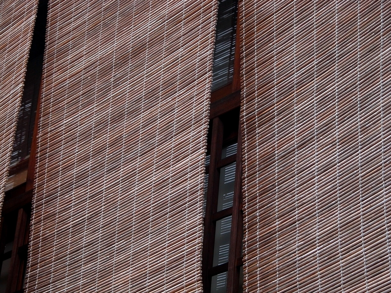 棕色竹帘竹窗帘竹帘子