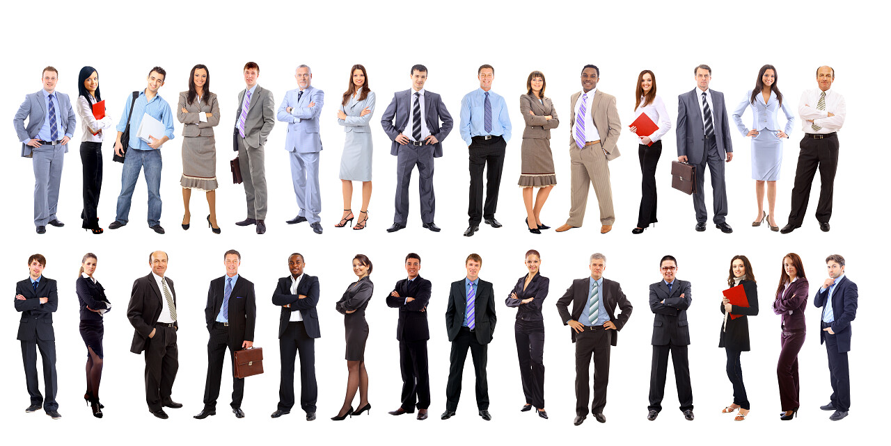 白底人像商务人像人物组合企业专业商务精英团队