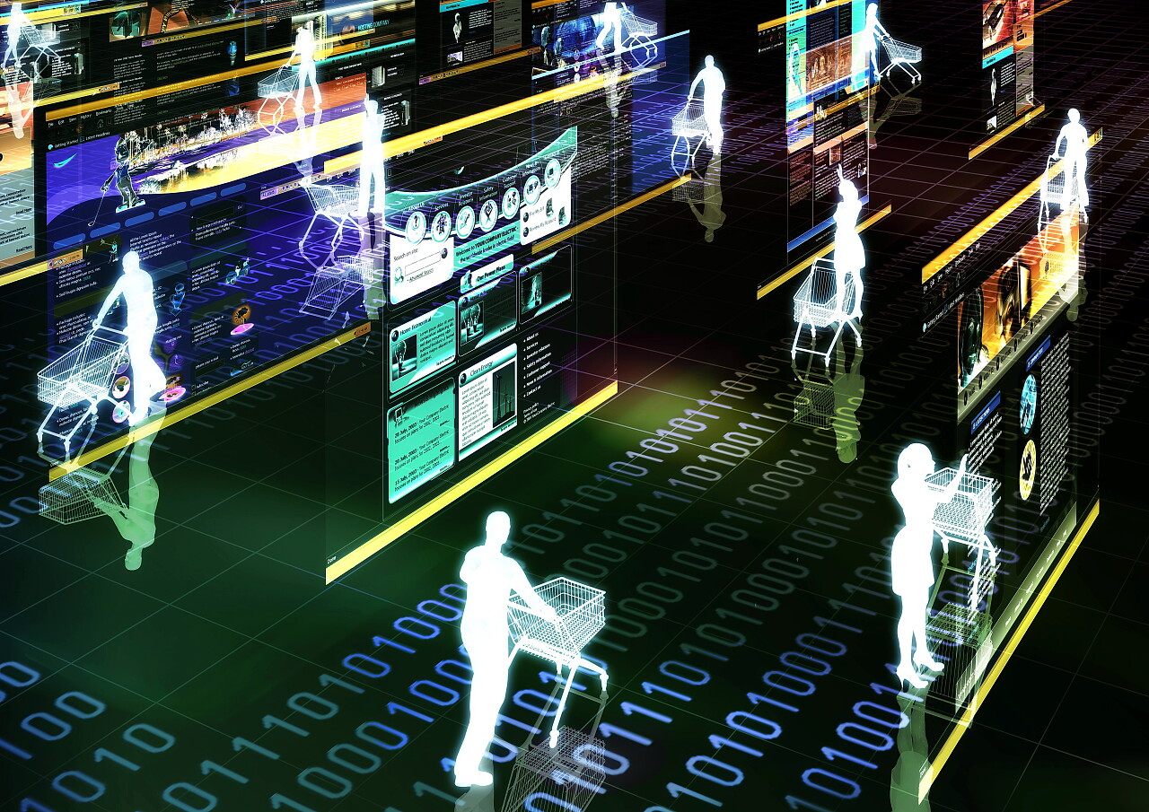 互联网计算机虚拟网络网络购物数字化信息化