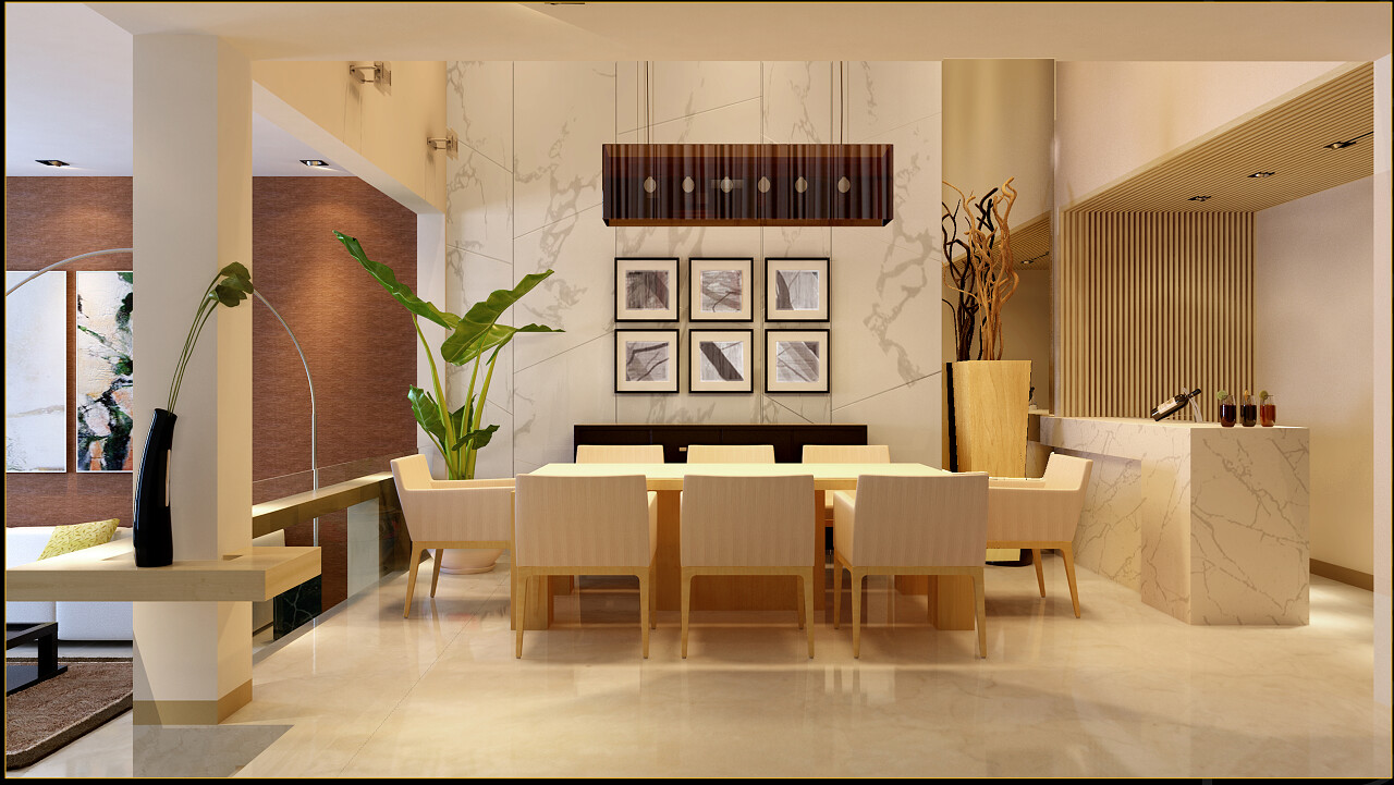 简约暖色现代家居家居家装装修设计客厅室内设计