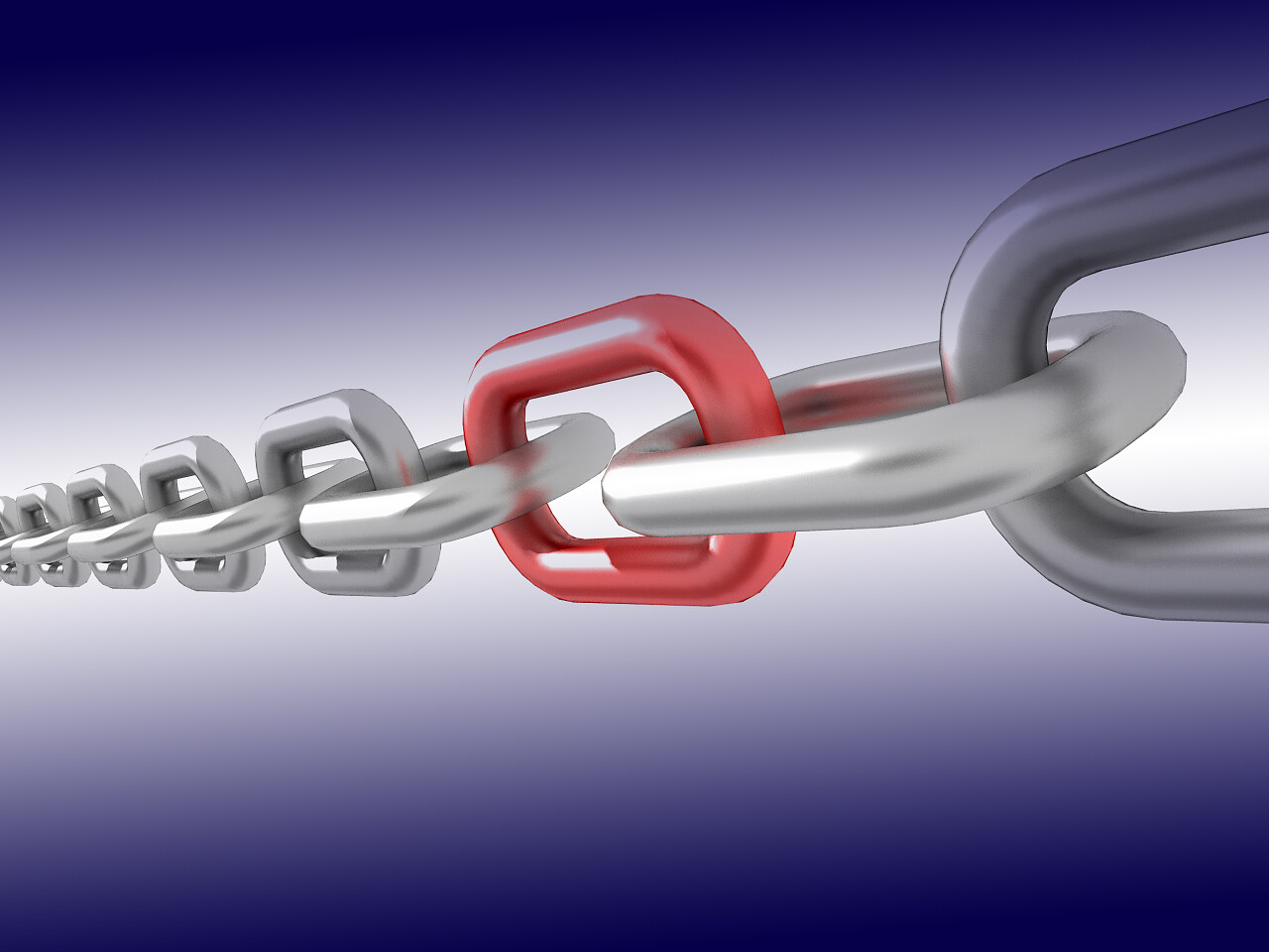 一个红色连结的链抽象