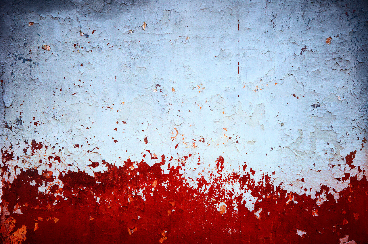 上墙背景纹理的红漆图片