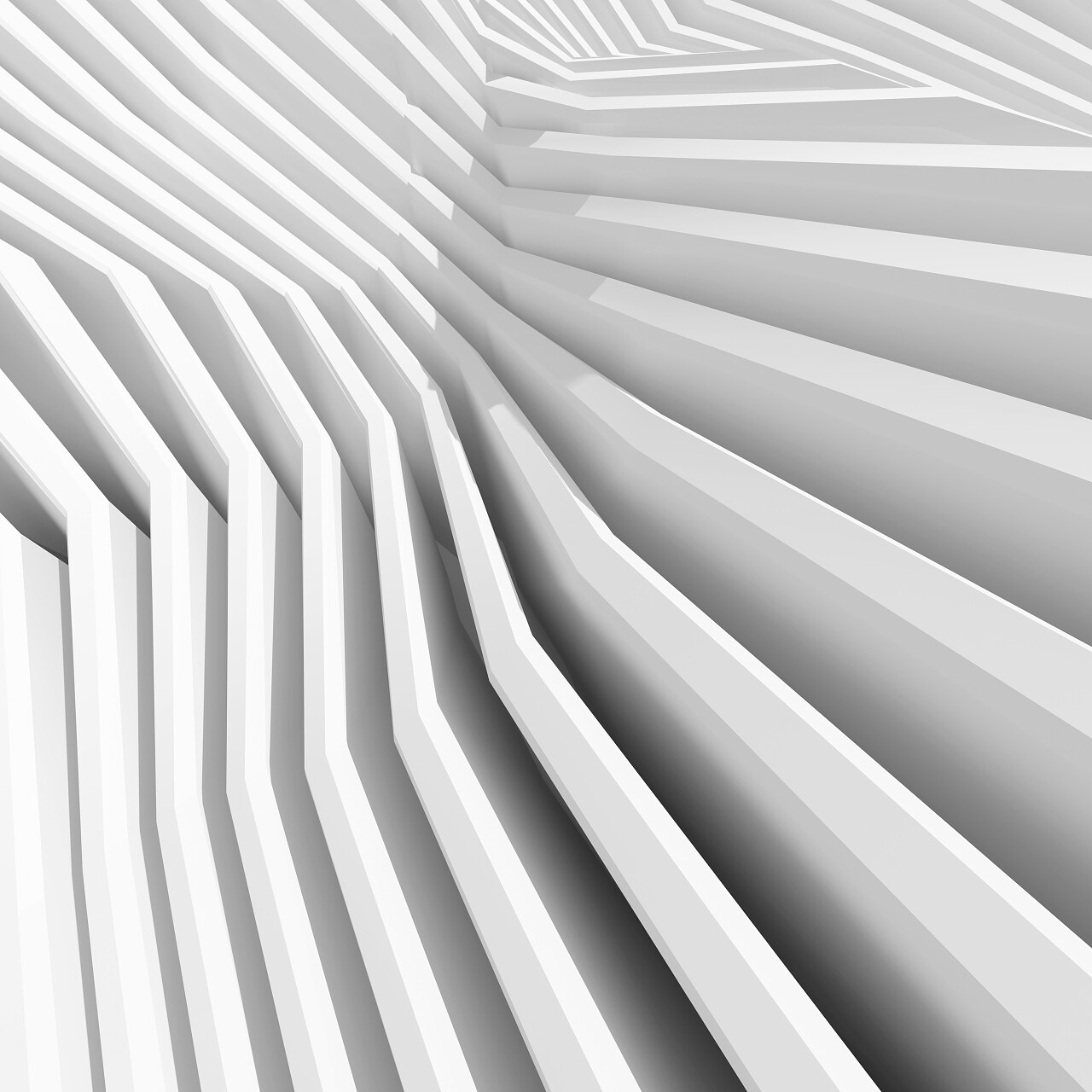 现代建筑设计的 3d 插图